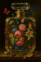 Stillleben Der Garten in der Flasche