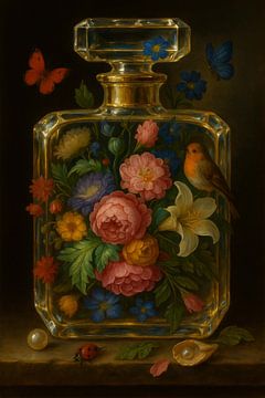 Still Life The Garden in a Bottle van Moonheart Artworks