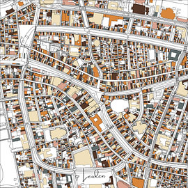 Stadtplan von Leiden von Stef van Campen