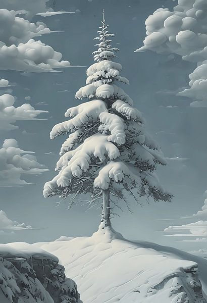 Dans le nord sauvage, un pin se dresse... par Andrew Shamov