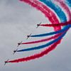 RAF Red Arrows demonstration team in the Goose formation by Beeld Creaties Ed Steenhoek | Photography and Artificial Images