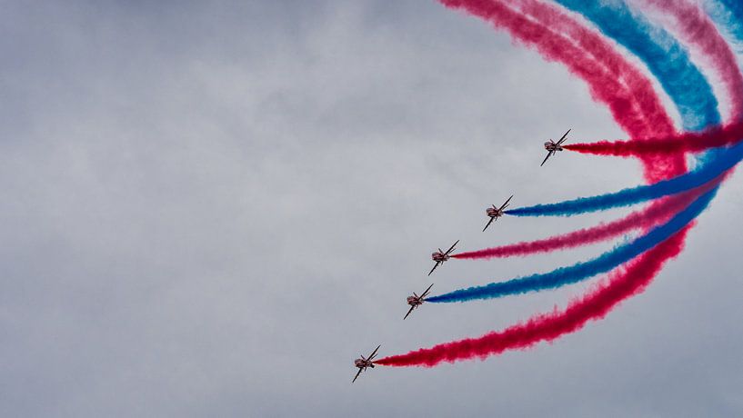 RAF Red Arrows Demonstrationsteam in der Gänseformation von Beeld Creaties Ed Steenhoek | Fotografie und künstliche Bilder