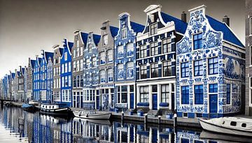 Grachten in Delft - Stadtbild von Amsterdam