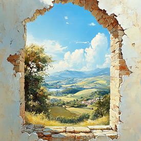 Paysage - Au-delà des anciens murs sur OMG Art