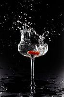 Splash in glass