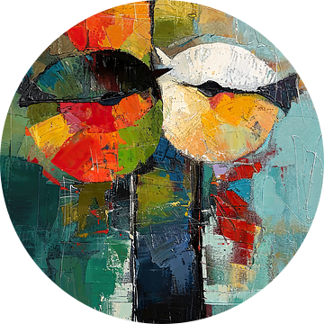 Vogel Abstract Werk van Abstract Schilderij