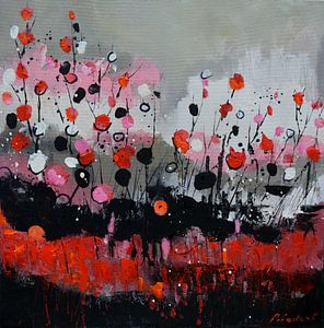 Rote und schwarze Punkte