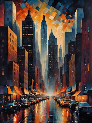 Schemering in de Betonnen Jungle van New York