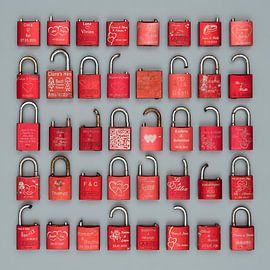 Liefdesslotjes in rood van Floris Kok