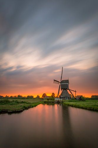 Zonsondergang molen