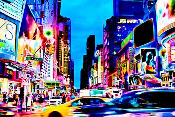 Times Square, New York van Teuni's Dreams of Reality