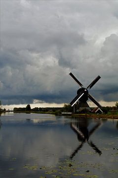 Kinderdijk, Alblasserdam, Nederland - Molens erfgoed van Maurits Bredius