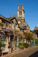 Circus Lane, Stockbridge, Edinburgh, Schotland, Verenigd Koninkrijk.