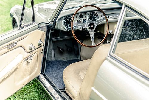 Interieur van een Maserati A6G 2000 Italiaanse coupe GT-auto