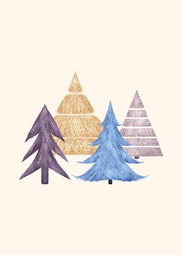 Christmas Trees in Scandinavian Style