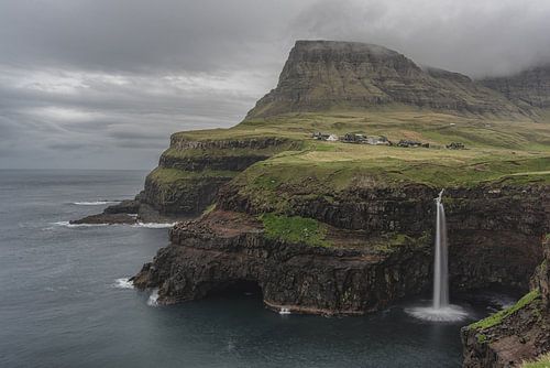 Faroese waterfall