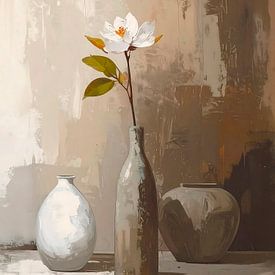 Eenvoudig stilleven in aardetinten van Studio Pieternel