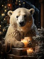 Christmas charm of the polar bear