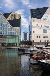 Paleis van Justitie en ADAM toren in Amsterdam