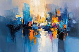 Abstract Cityscape | Urban Mirage by Art Whims