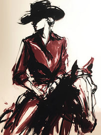 Porträt einer Cowgirl von IamHomeStudio