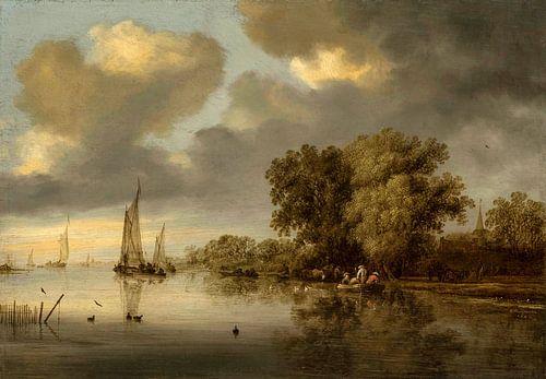 Rivierlandschap, Salomon van Ruysdael