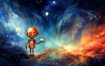 Un petit robot dans l'espace sur Heike Hultsch