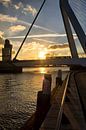 Zonsondergang Erusmusbrug van Vincent van Kooten thumbnail
