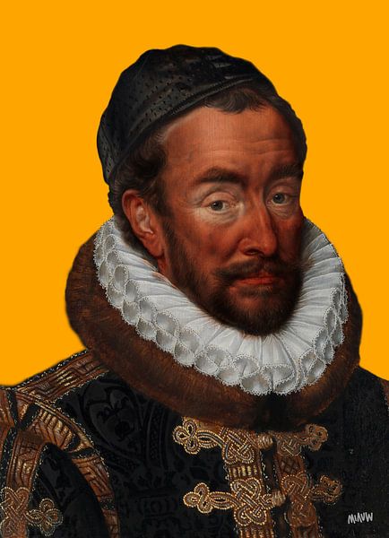 Wilhelm von Oranien Selbstbräuner - Pop-Art von Miauw webshop