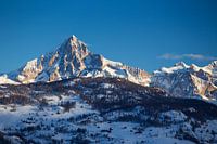 Alpengloed op de Bietschhorn