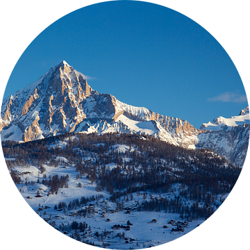Alpengloed op de Bietschhorn van Menno Boermans