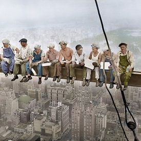 Lunch atop a Skyscraper (1932) by Colourful History