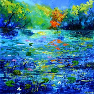 Blue pond
