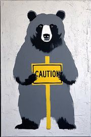 Warnbär-Kunstdesign von Imperial Art House