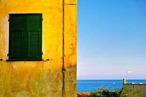 Zonsondergang in Cervo, Italië van Joris Louwes