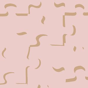 Nur Schatten in Altrosa und Beige
