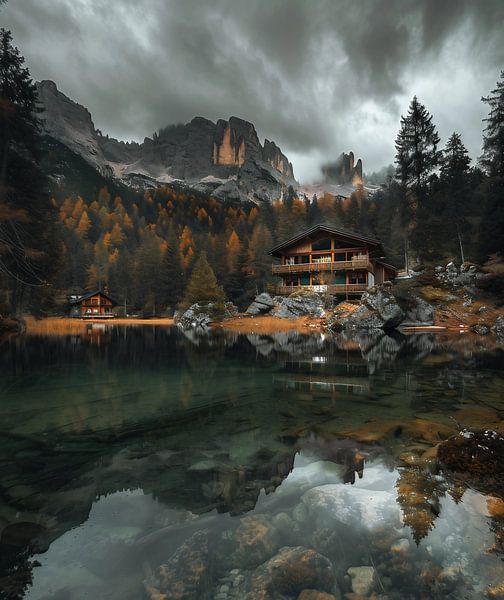 Berge im Lichtspiel von fernlichtsicht