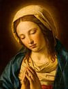 Betende Madonna, nach Giovanni Battista Salvi von Meisterhafte Meister Miniaturansicht