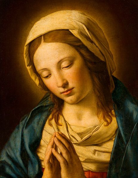 Betende Madonna, nach Giovanni Battista Salvi von Meisterhafte Meister