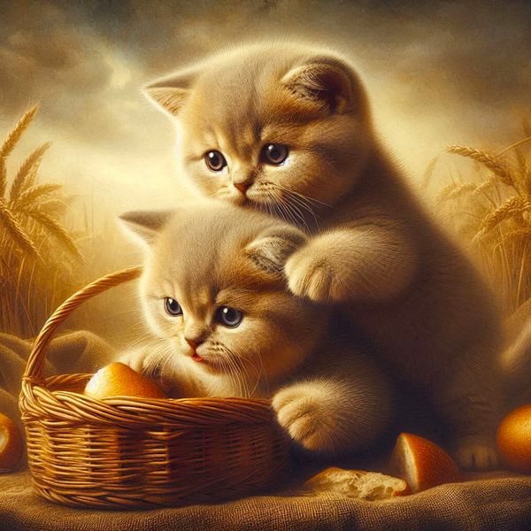 Comme il est amusant, mignon, doux, drôle, touchant et bien plus encore de regarder des chatons. En tout cas, ces chatons british shorthair sont trop amusants à regarder. jouer avec de la laine, des fleurs, du linge, rien n'est trop difficile pour eux. s'amuser avec un grand G. Ces œuvres où l'on a l'impression que ces chatons sont presque autour de vous. par Bernhard Karssies