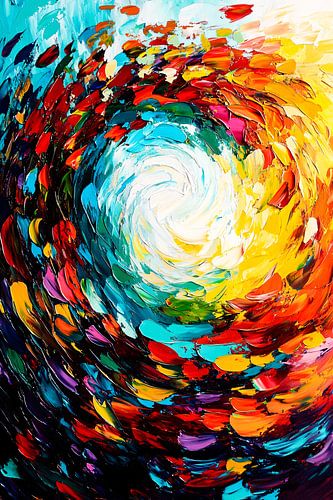 Dynamische kleurrijke abstracte werveling