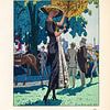 Jugendstil Vintage tijdschrift cover Gazette Bon Ton, 1920 van Martin Stevens