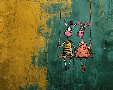 Swinging Partners van ARTEO Schilderijen