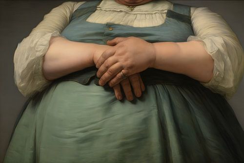 De dame in de keuken