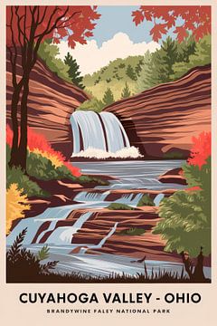 Cuyahoga Vallei - Ohio van Poster Art Shop