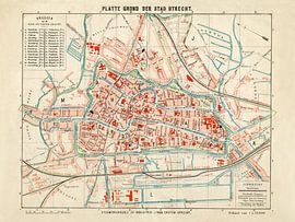 Map Utrecht - 1880