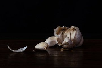 Stilleben eines Knoblauchs von Wim Messink Fotografie