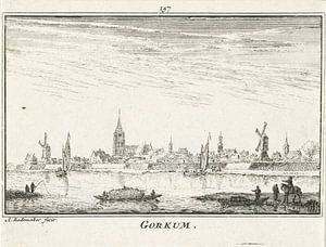 Abraham Rademaker, Ansicht von Gorinchem, 1727 - 1733