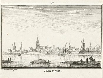 Abraham Rademaker, Gezicht op Gorinchem, 1727 - 1733