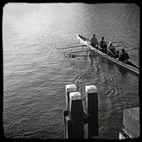 Rowing set Amsterdam black and white